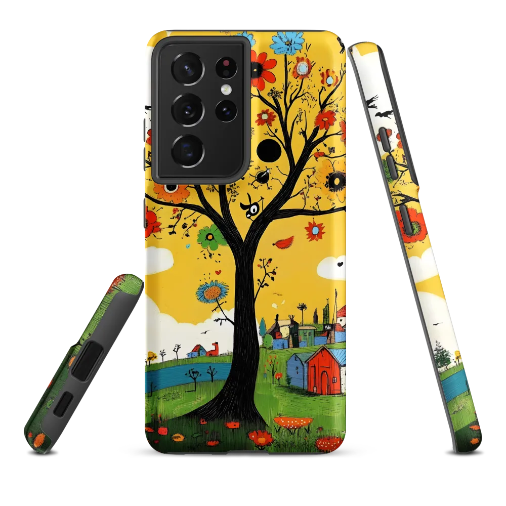 Whimsical Blooms of Life | Phone Case |  S21 Ultra | Tough Case | Matte