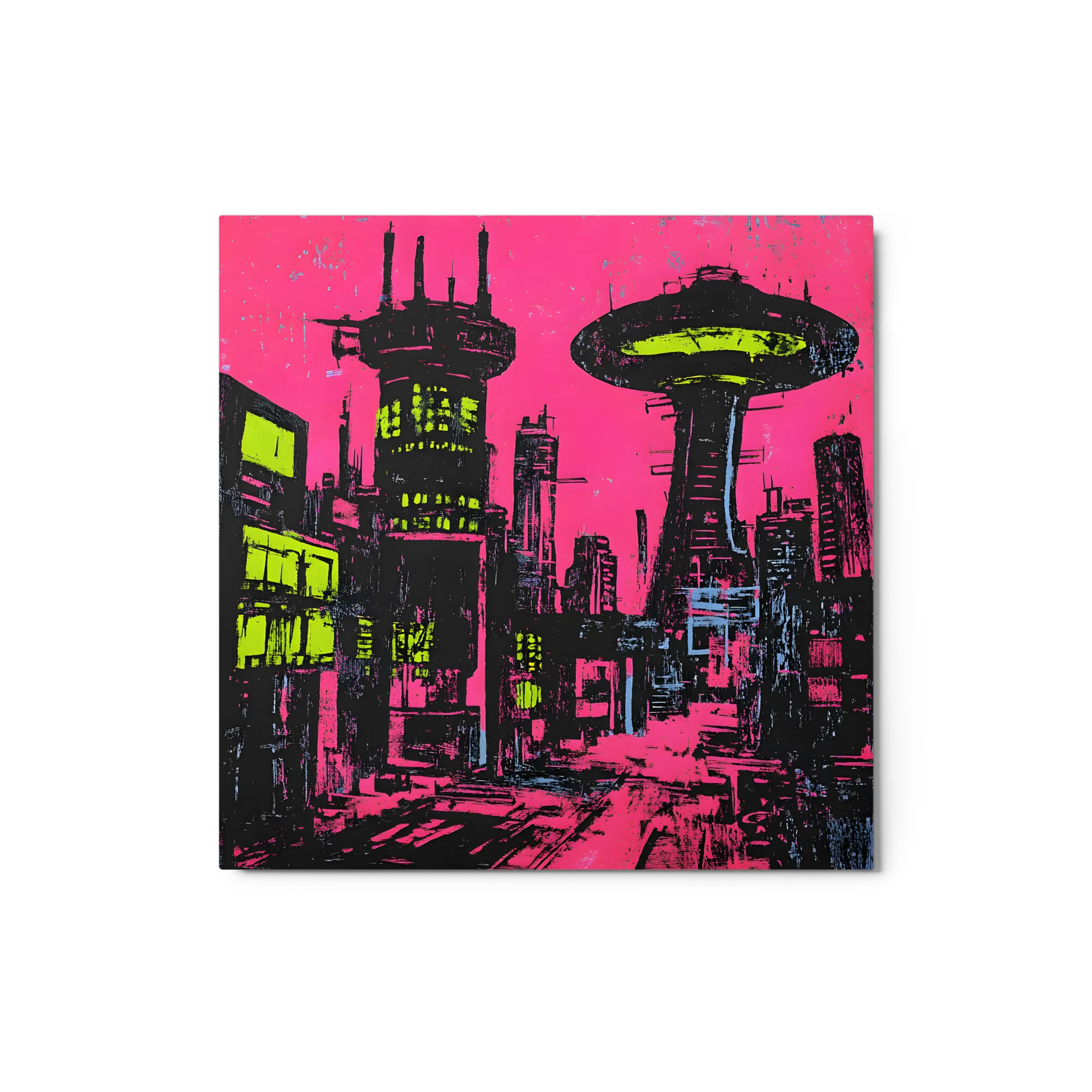 Neon Cyberpunk Skyline