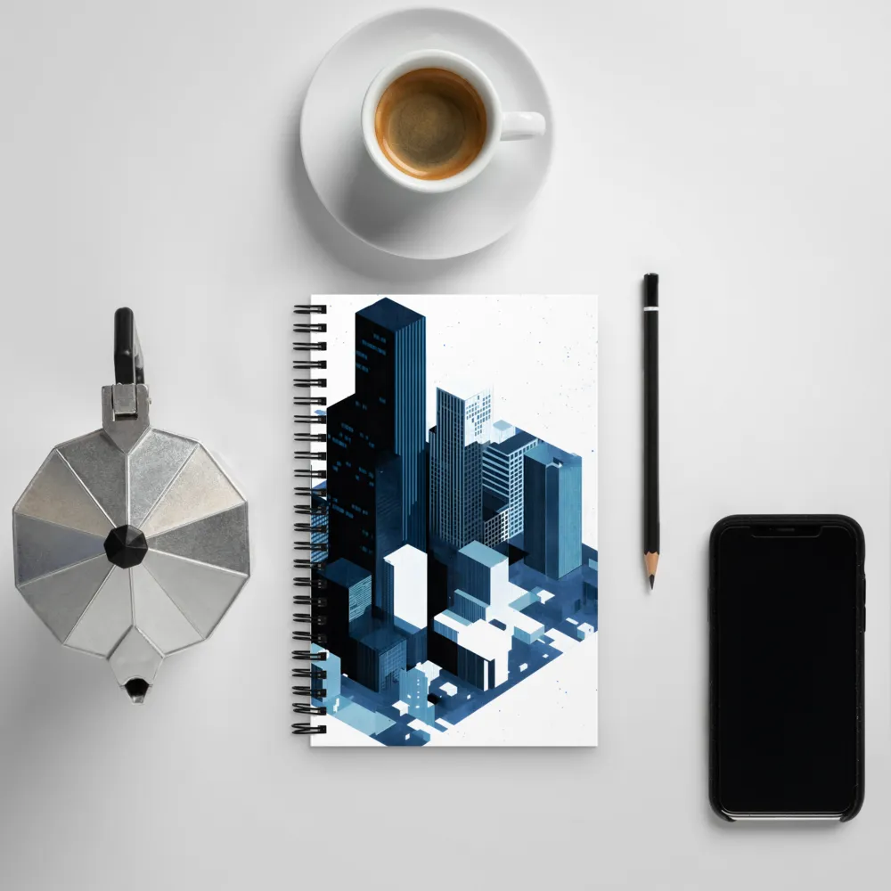 Urban Geometry: A Contemporary Cityscape | Spiral Notebook