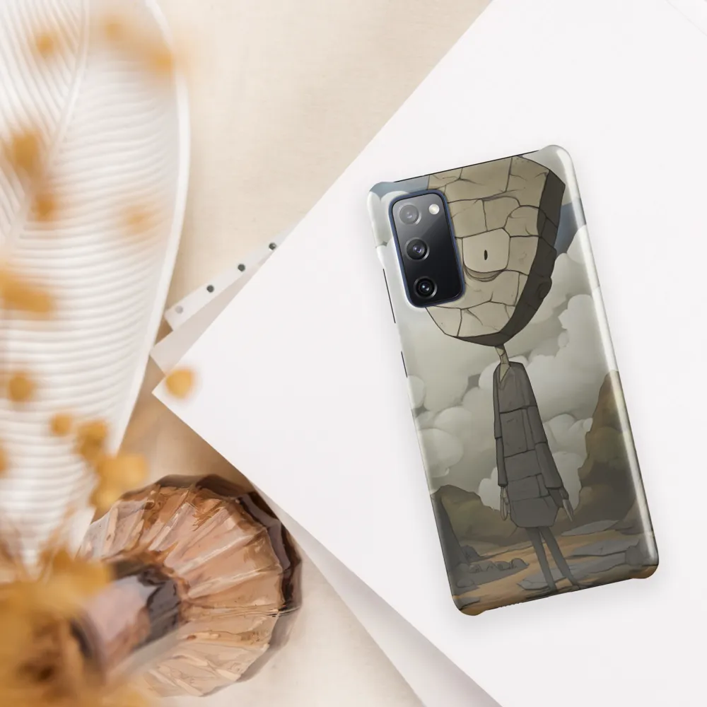 Whimsical Stone Figure in a Rocky Landscape | Phone Case |  S20 FE | Snap Case | Glossy