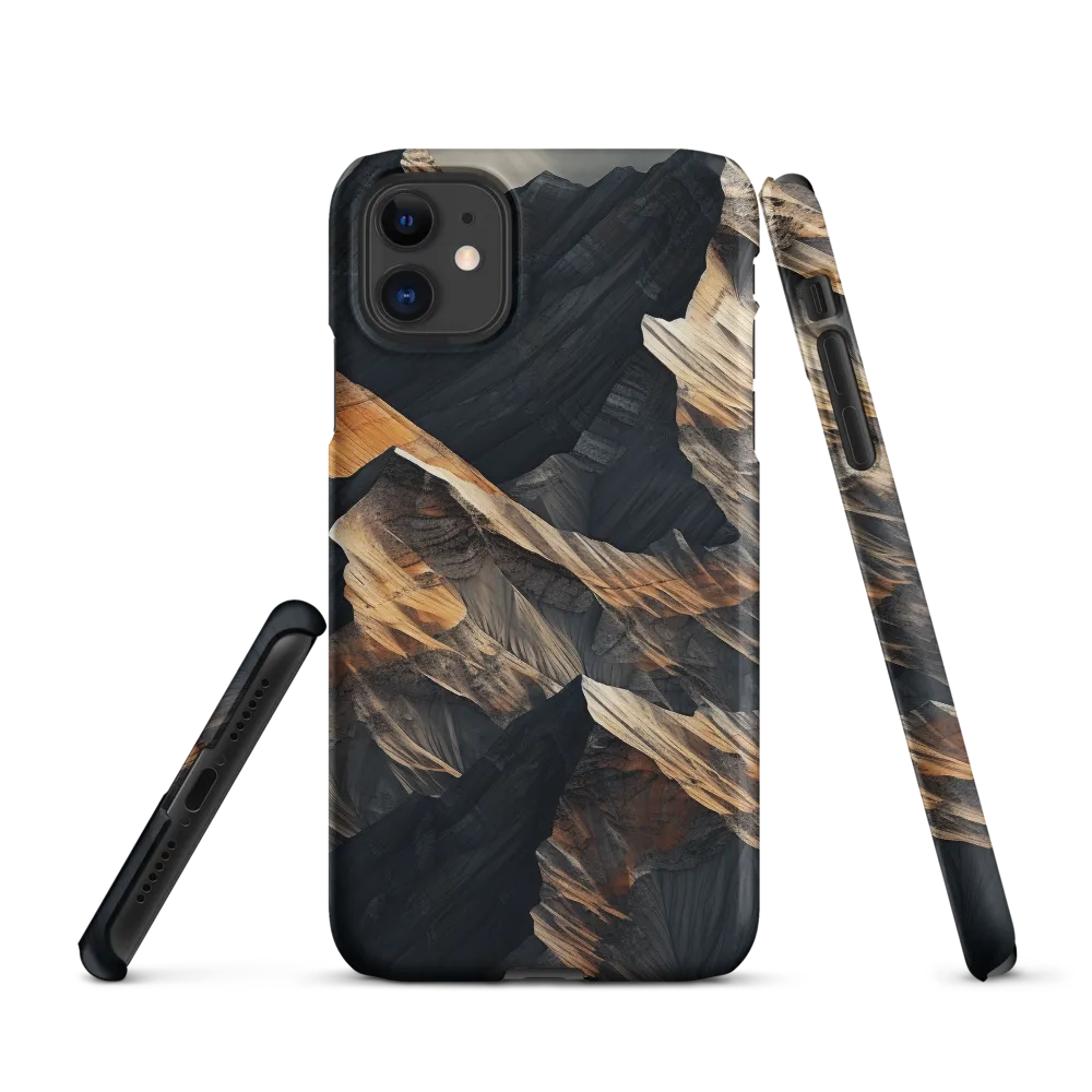 Ethereal Peaks: A Dance of Light and Shadow | Phone Case |  11 | Snap Case | Matte