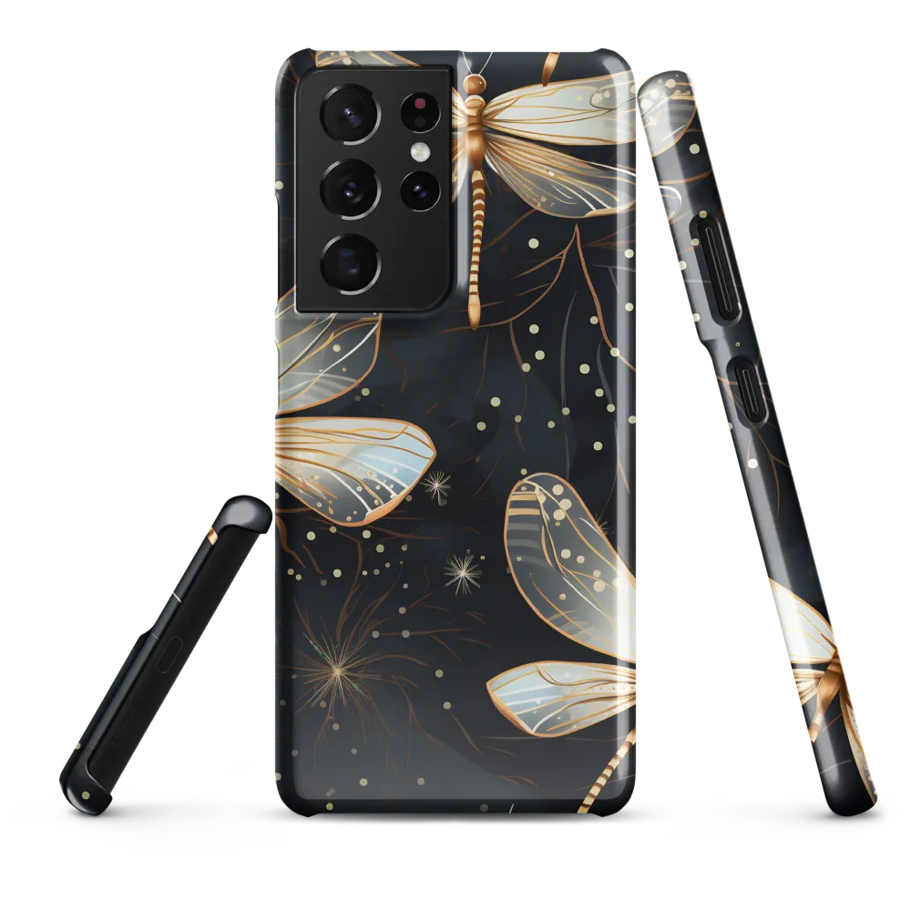 Ethereal Dance: Dragonflies in a Midnight Garden