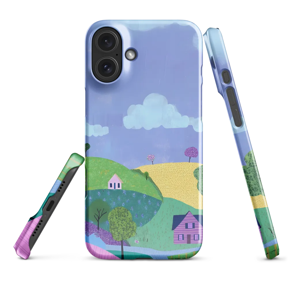 Whimsical Hills and Quaint Homes | Phone Case |  16 Plus | Snap Case | Glossy