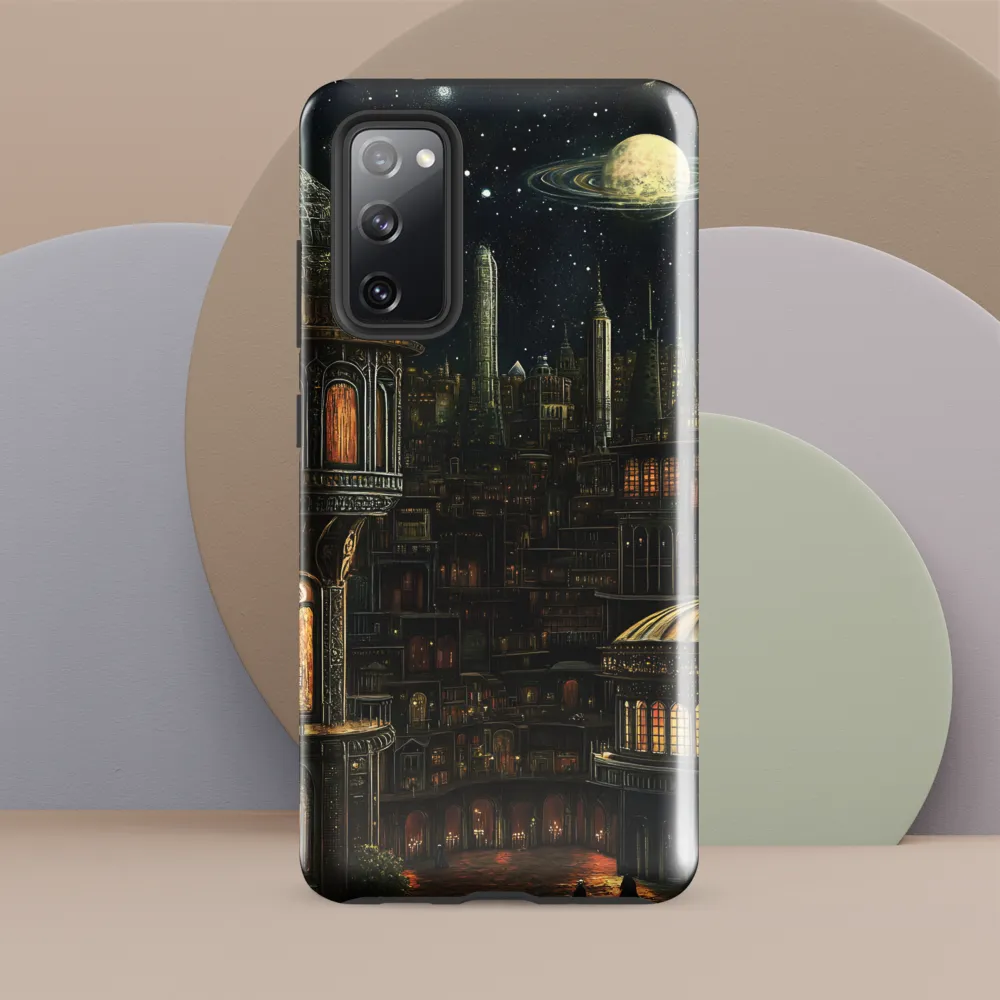 Celestial Enigma: A Surreal Cityscape