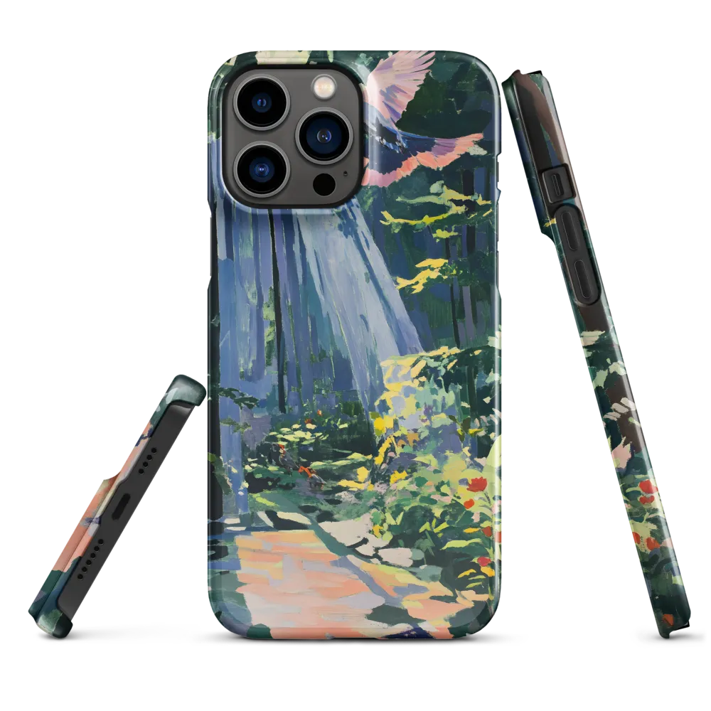 Flight of Light: A Serene Forest | Phone Case |  13 Pro Max | Snap Case | Glossy