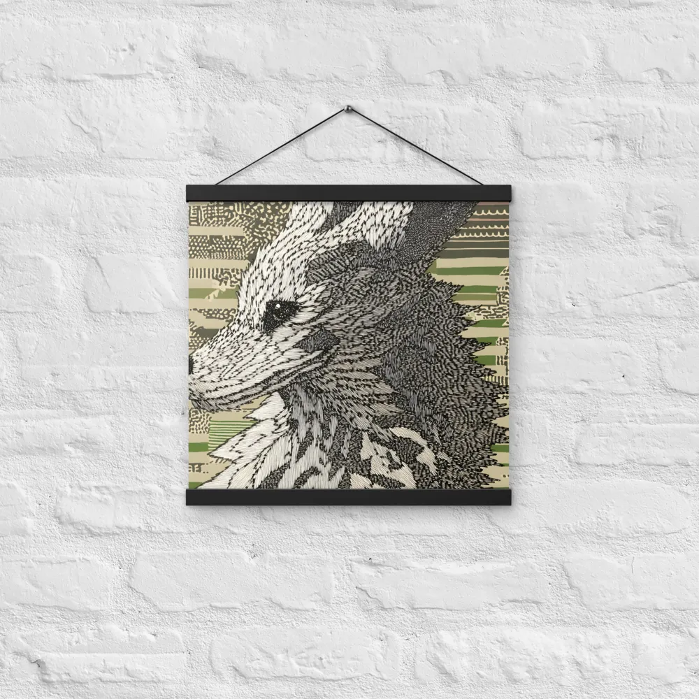 Reflections of the Forest | Poster With Black Wood Hanger | 16″×16″