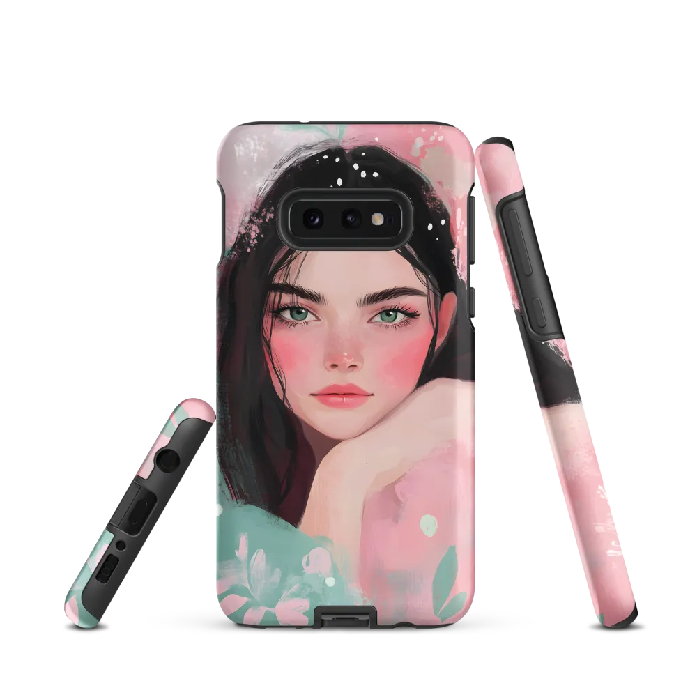 Mint & Rose — Portrait in Pastel Washes