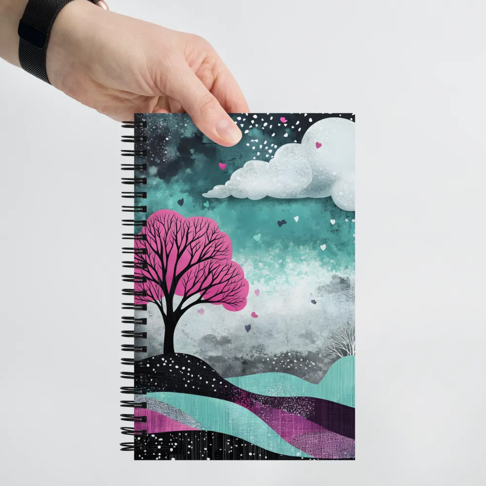 Whimsical Landscape of Love | Spiral Notebook