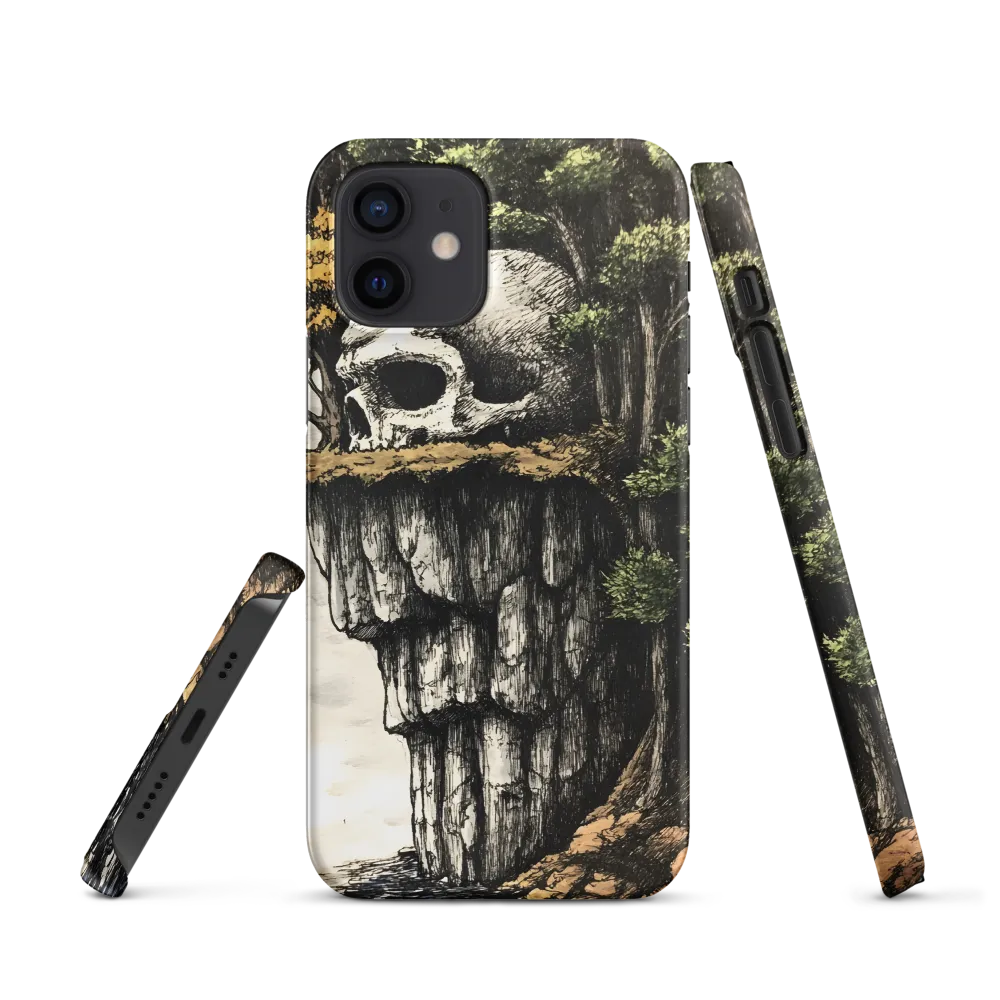 The Whispering Skull: A Surreal Encounter with Nature | Phone Case |  12 | Snap Case | Matte