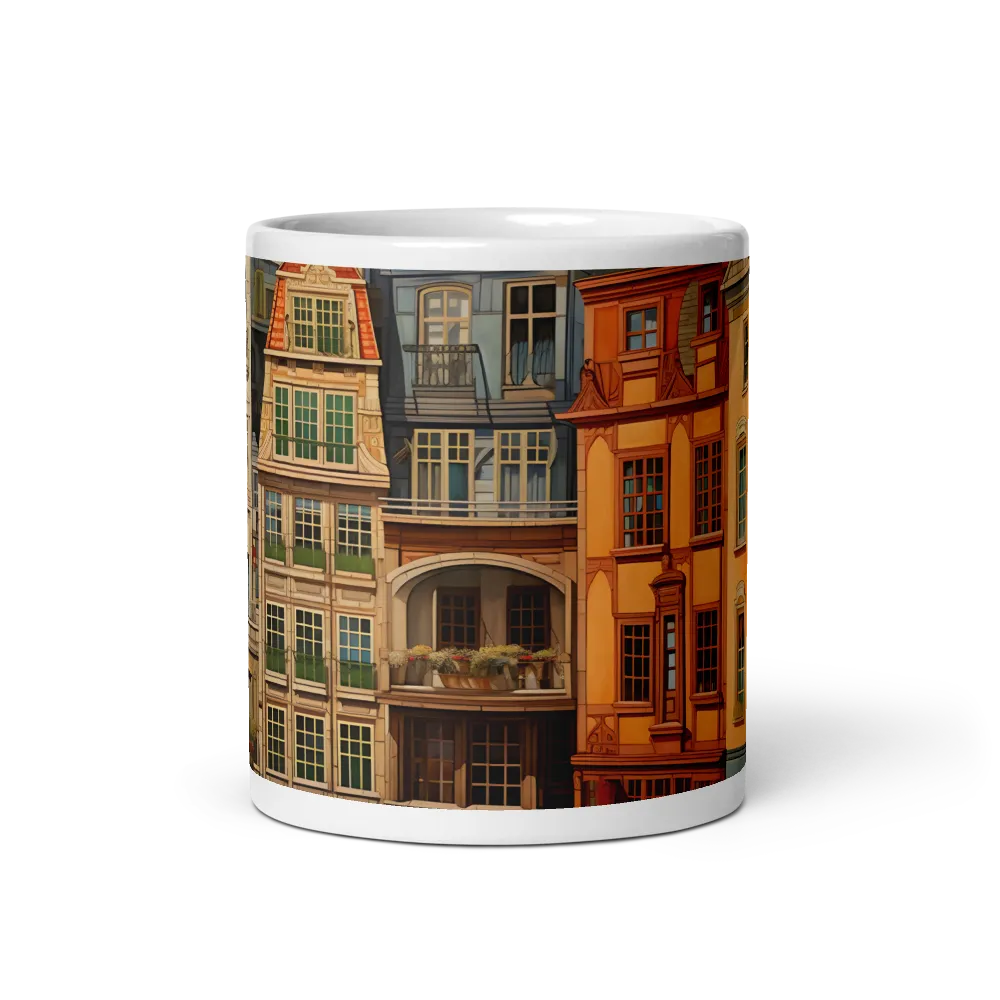 Charming Facades: A Tribute to Urban Living | Mugs | Multiple Sizes & Colors