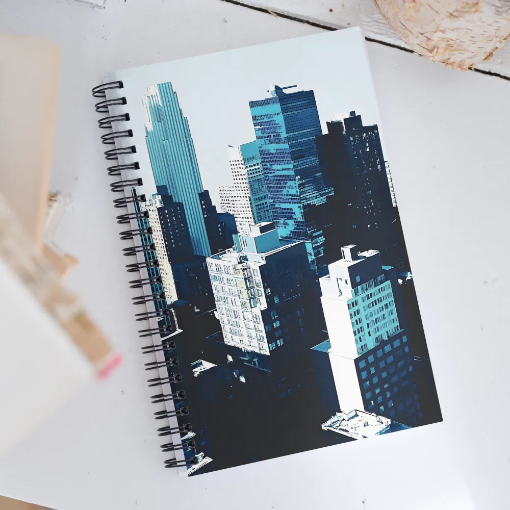 Urban Serenity: A Minimalist Cityscape | Spiral Notebook