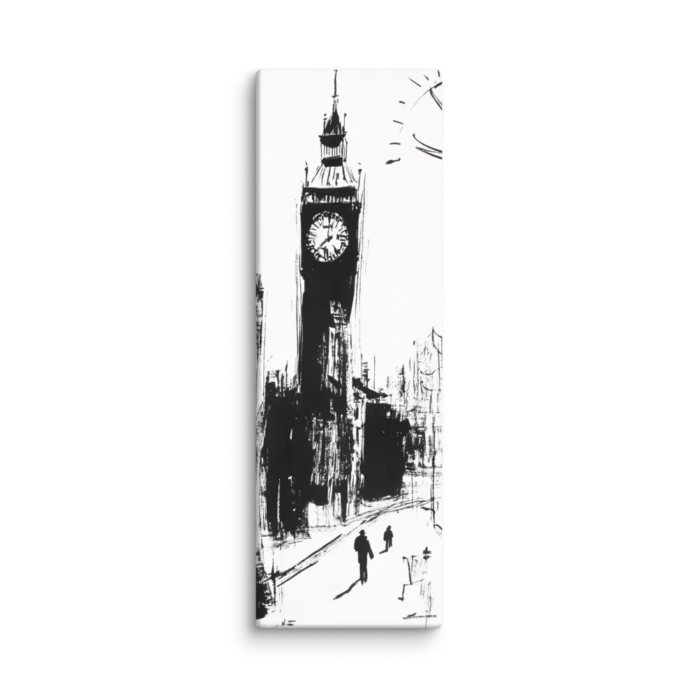 Clock Tower in Motion | Canvas | 20″×60″