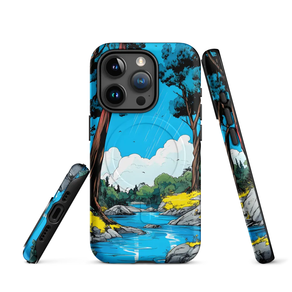 Tranquil River in a Comic Landscape