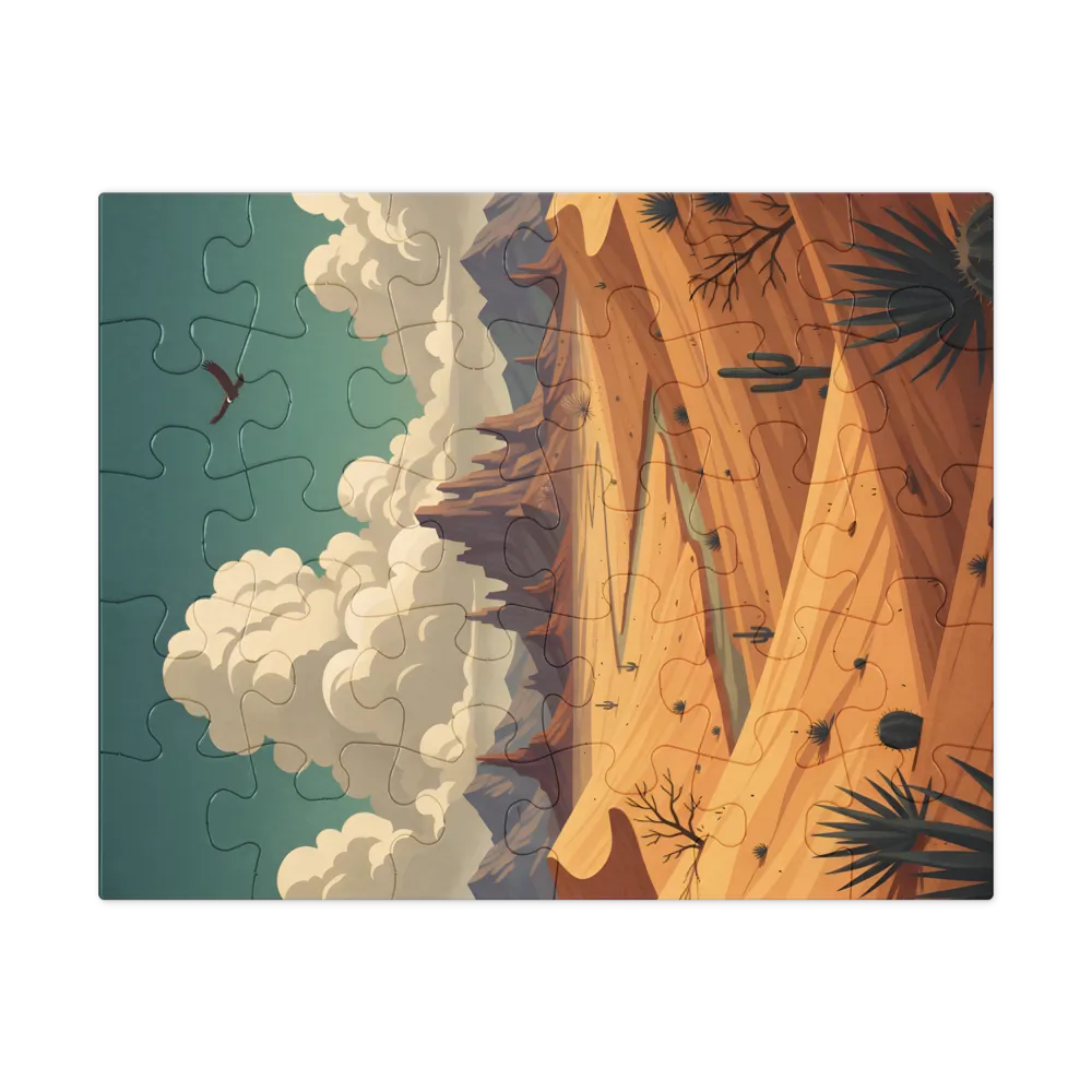 Desert Vista 
 Jigsaw Puzzle in Tin Box