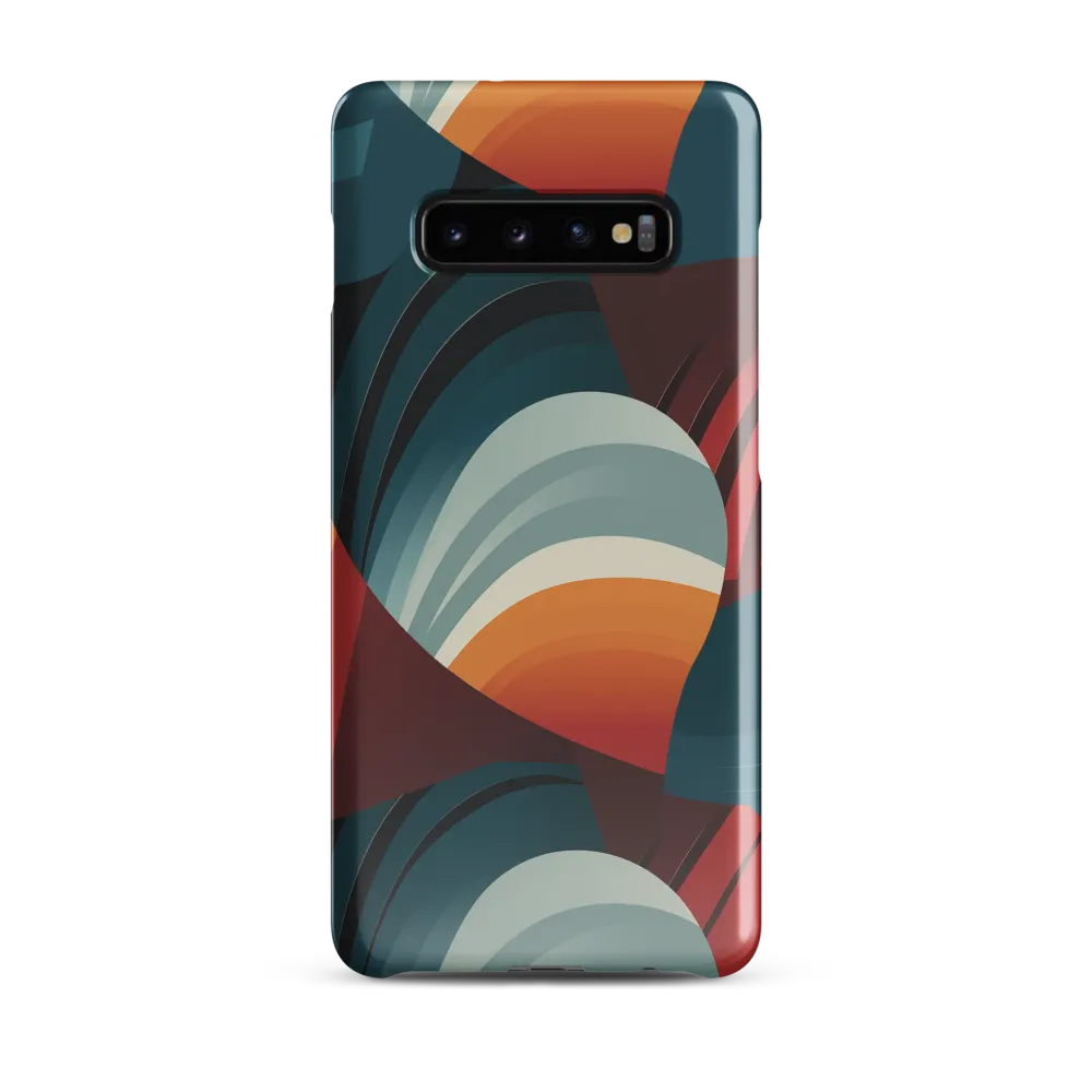 Dynamic Abstractions: A Dance of Forms and Colors | Phone Case |  S10 Plus | Snap Case | Glossy