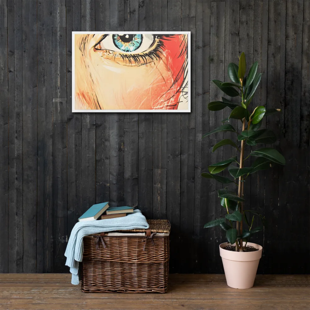 Gaze of Emotion | Canvas with White Frame | 20″×30″