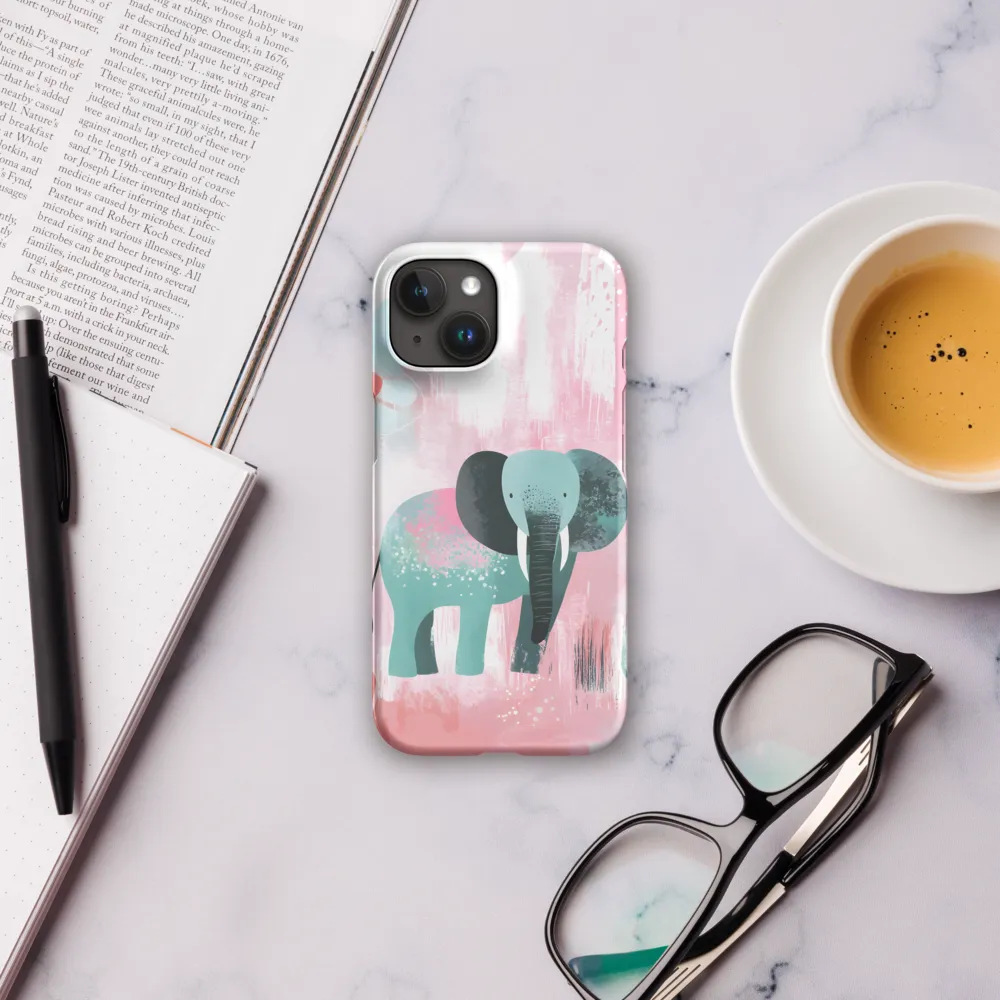 Whimsical Elegance: An Elephant's Serenade | Phone Case |  15 | Snap Case | Matte