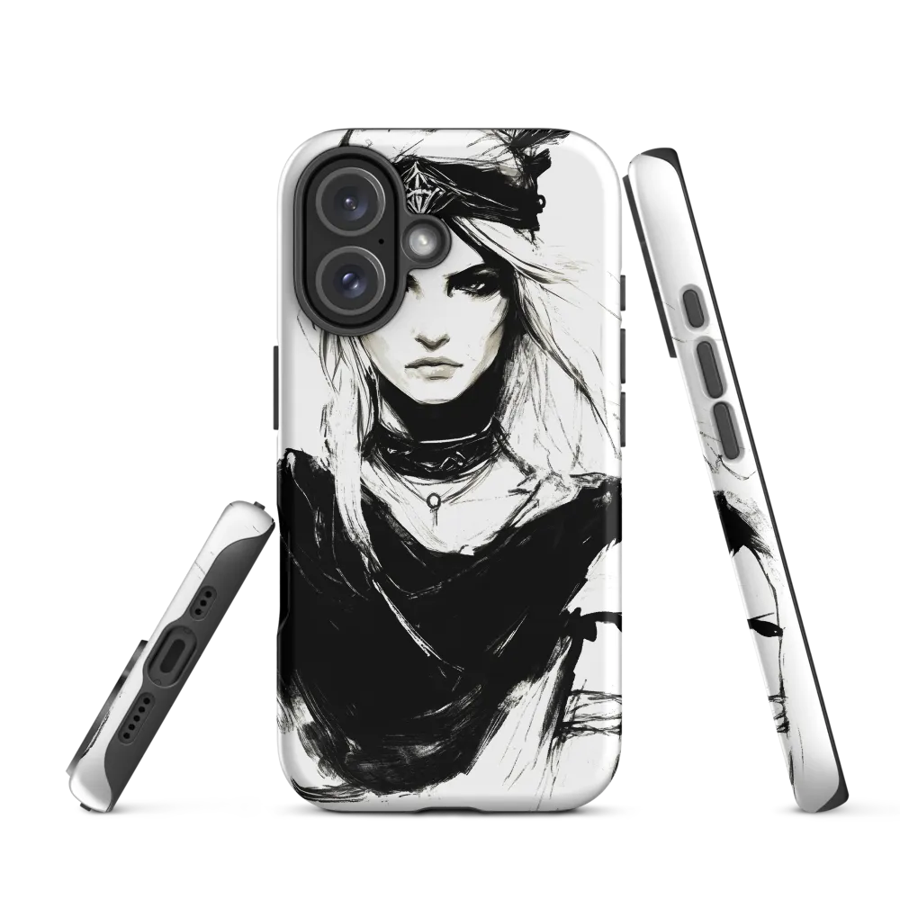 Intense Femininity in Monochrome | Phone Case