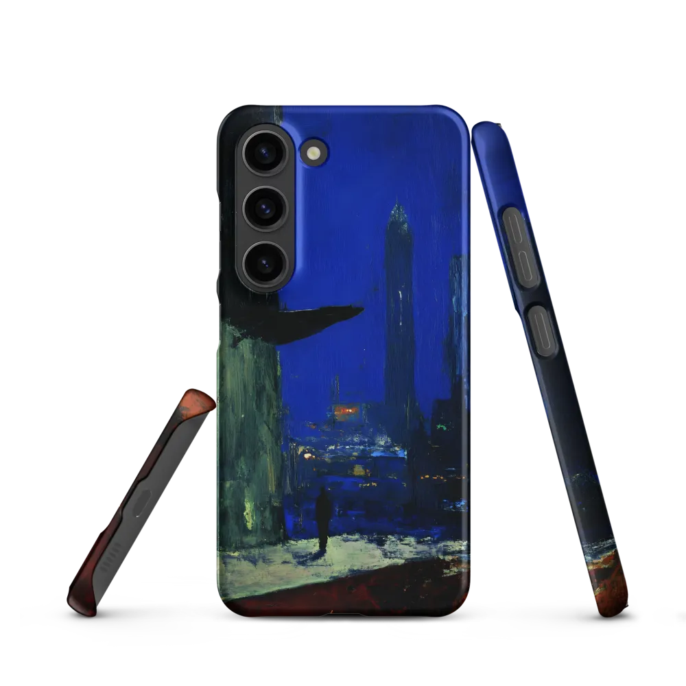 Glimmering Solitude: A Nightscape | Phone Case |  S23 | Snap Case | Matte
