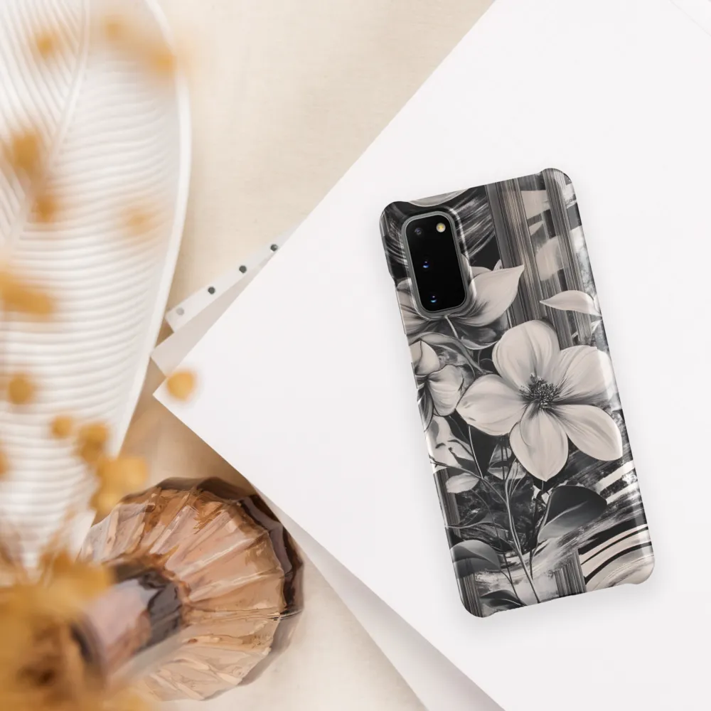 Ethereal Bloom: A Dance of Monochromes
