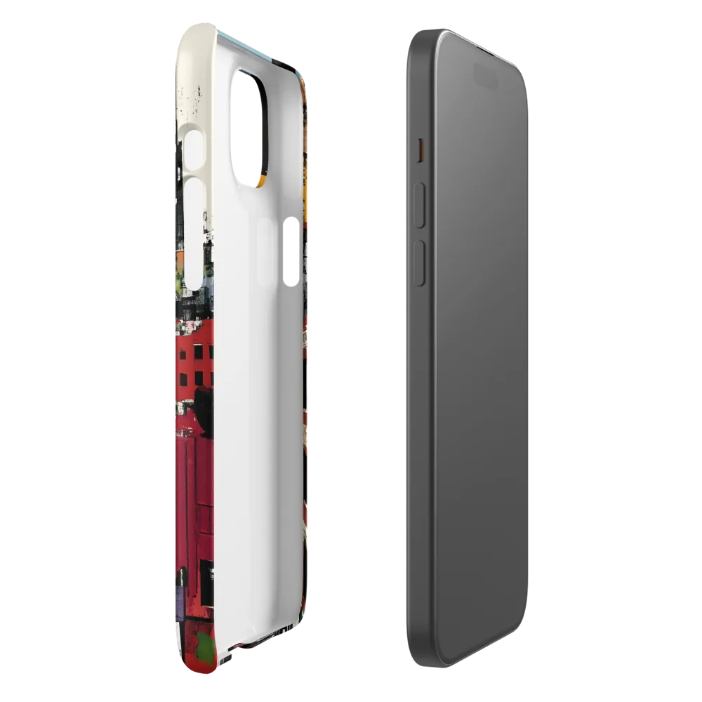 Urban Collage: A Vivid Cityscape | Phone Case |  15 Plus | Snap Case | Matte