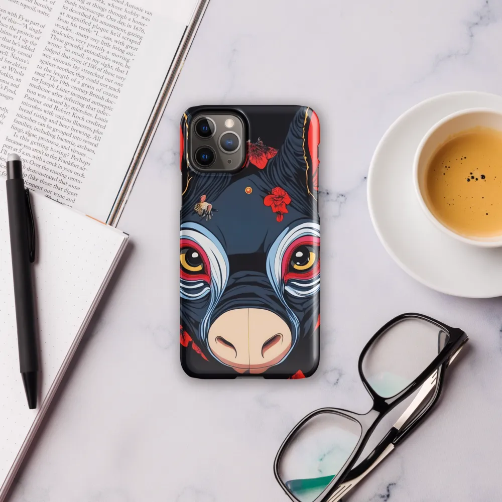 Mystical Bull with Floral Motifs