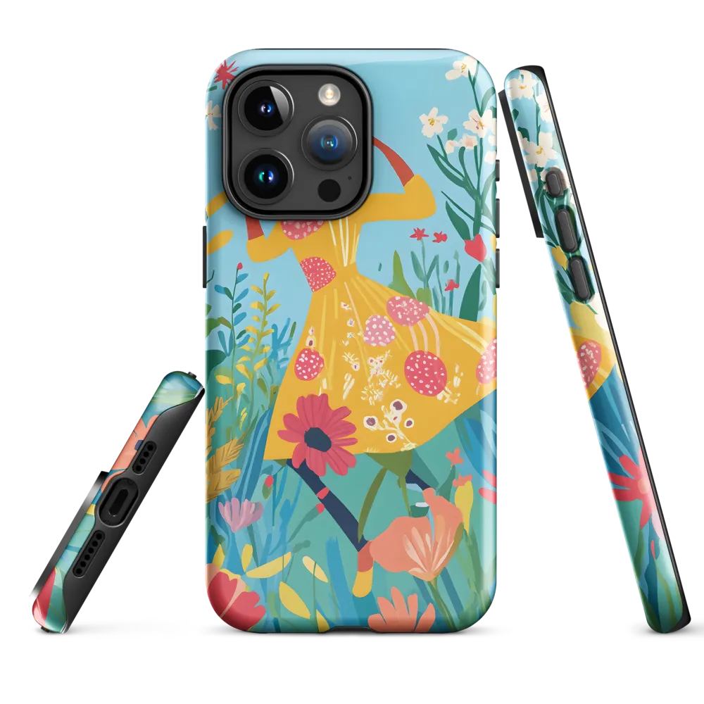 Dancing Among Blossoms | Phone Case |  15 Pro Max | Tough Case | Glossy