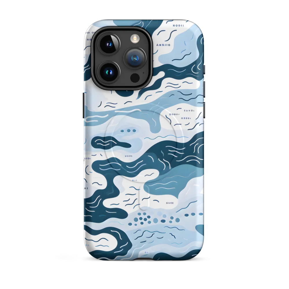 Flowing Waters: An Abstract Journey | Phone Case |  15 Pro Max | MagSafe® Tough Case | Matte