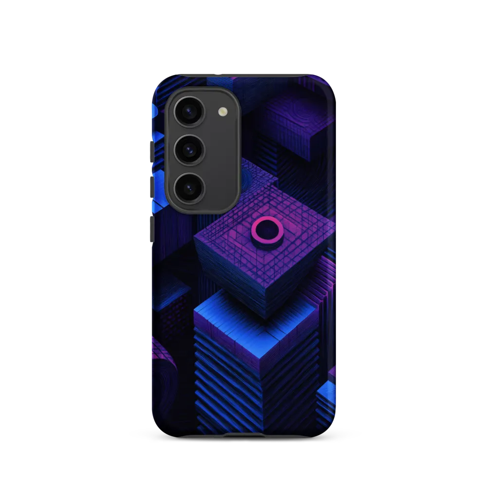 Geometric Dreams in Blue and Purple