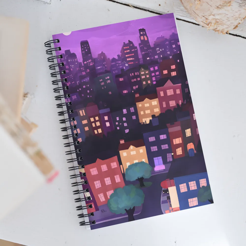 Serene City Nights | Spiral Notebook