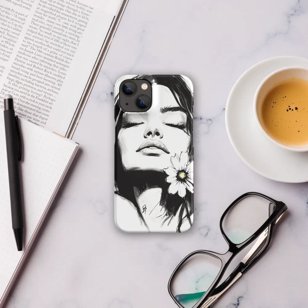 Serenity in Ink | Phone Case |  14 | Snap Case | Matte