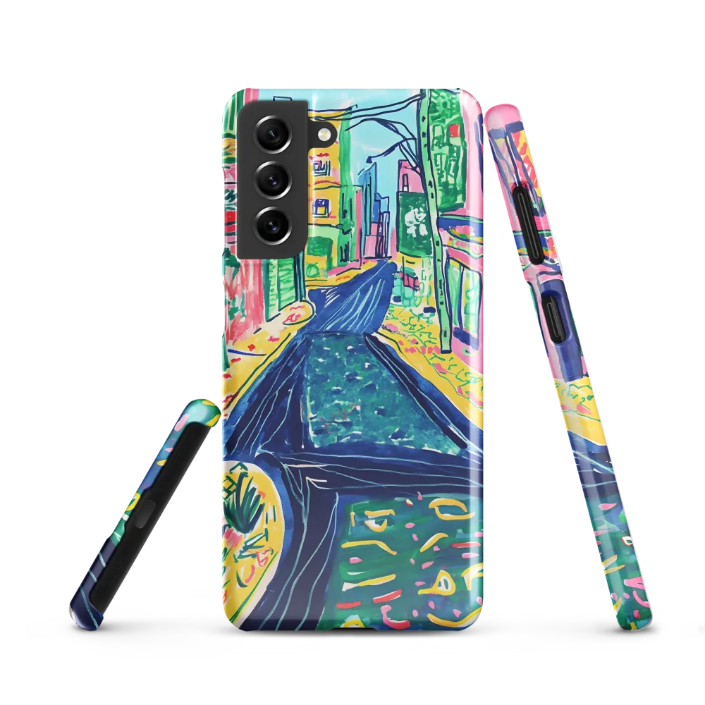 Dreamy Street in Vibrant Hues