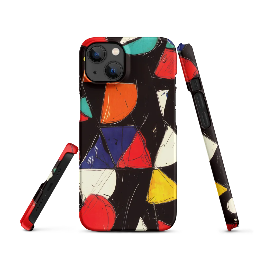 Vibrant Geometric Symphony | Phone Case |  13 | Snap Case | Matte