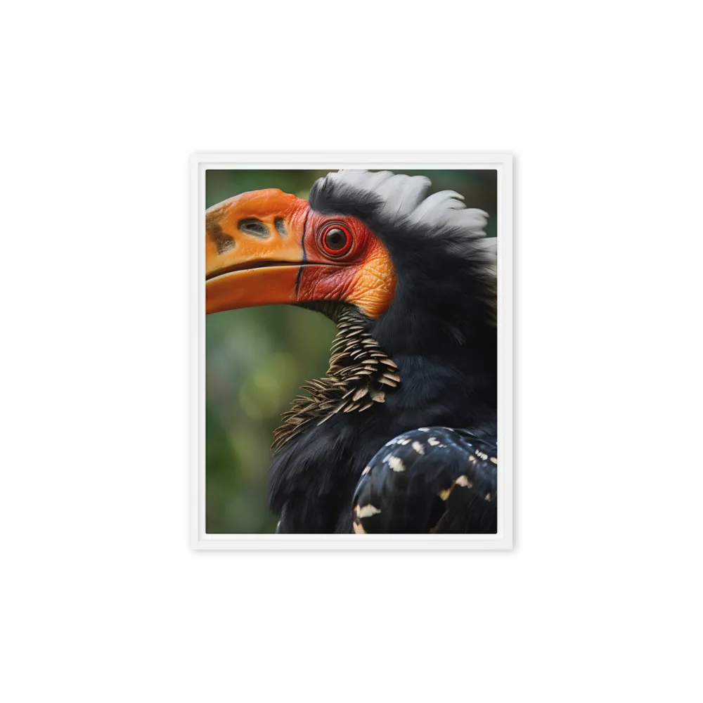 Majesty of the Hornbill | Canvas with White Frame | 8″×10″