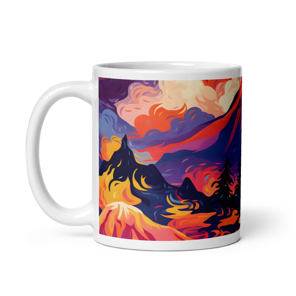 Fiery Majesty | Mug with White inside | 11 oz