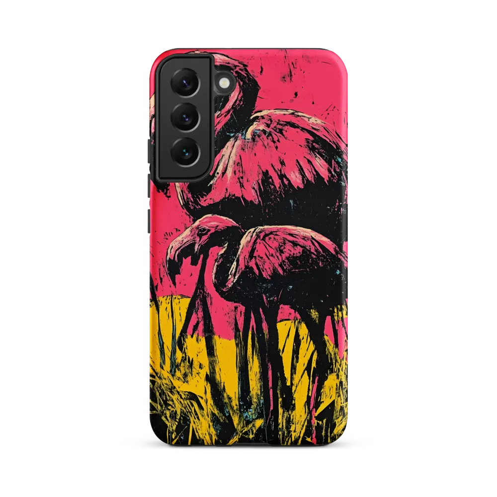 Flamingo Duet: A Pop Art Expression