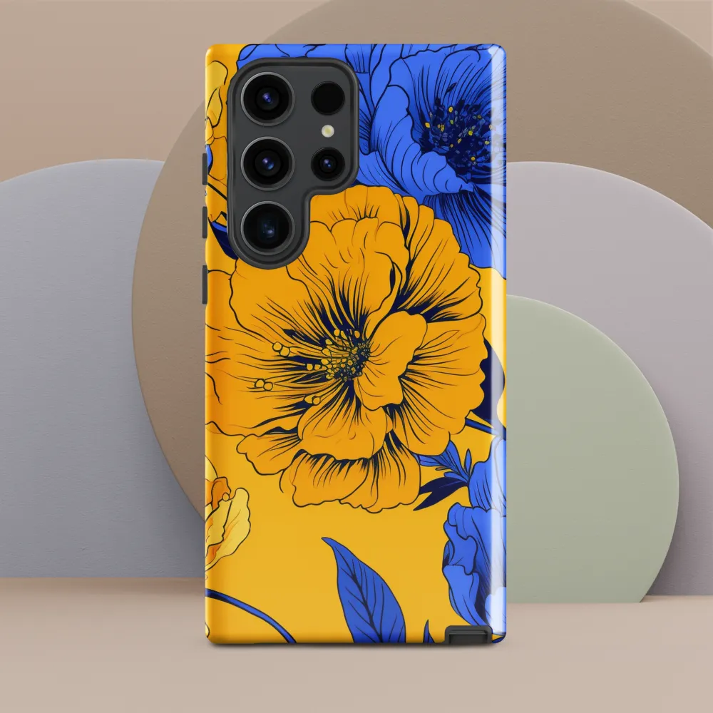 Vibrant Floral Harmony | Phone Case |  S23 Ultra | Tough Case | Glossy