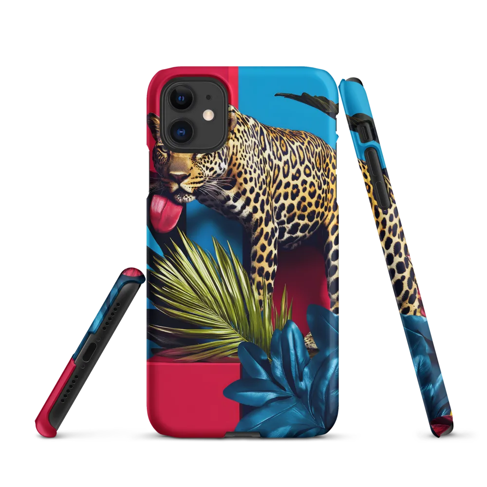 Playful Leopard in Vibrant Paradise