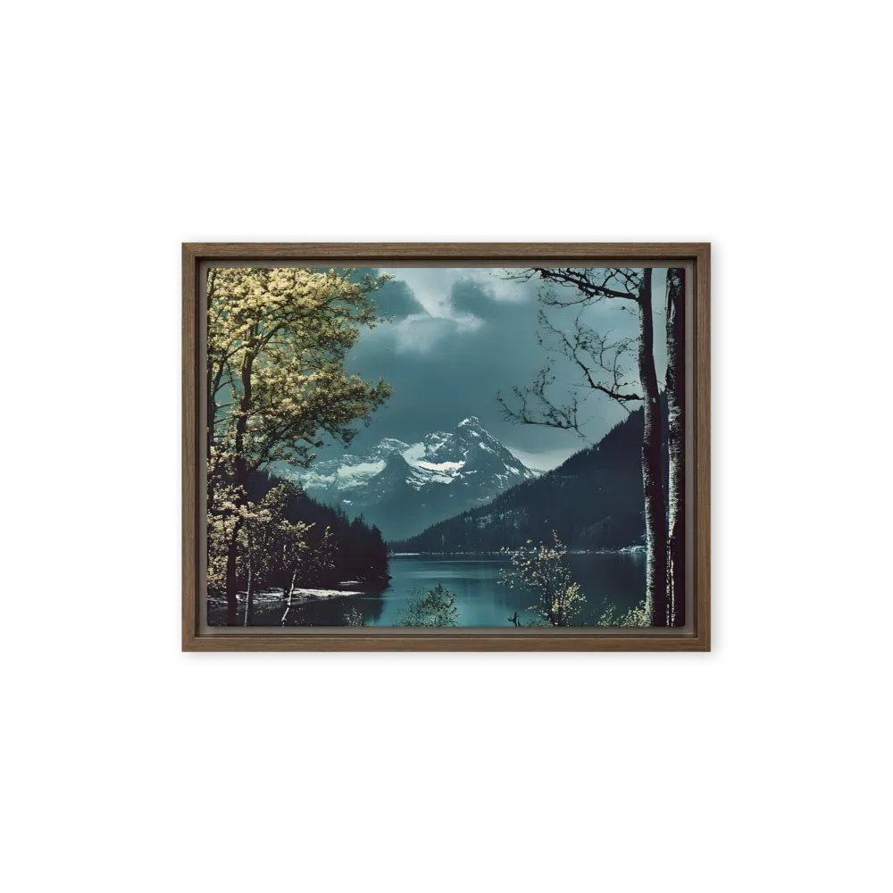 Whispers of Tranquility | Canvas with Brown Frame | 12″×16″