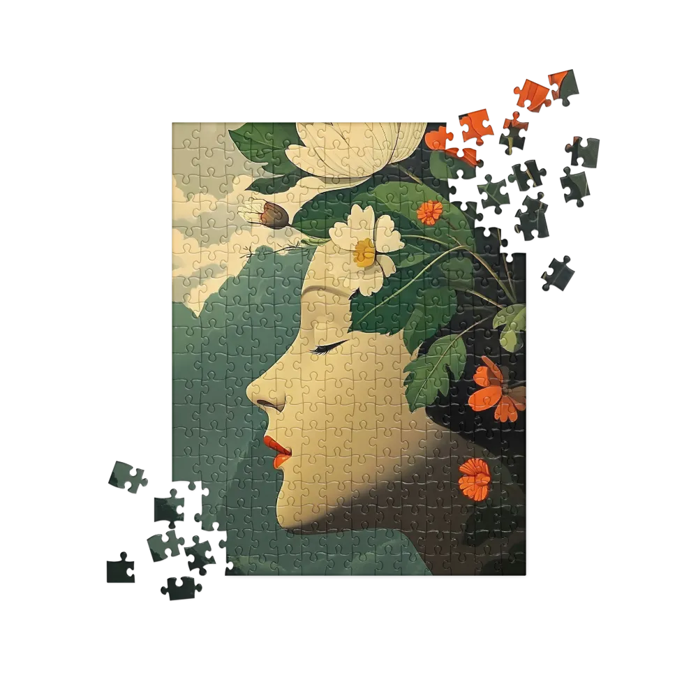 Harmony of Nature and Femininity | Jigsaw Puzzle | 252 pieces