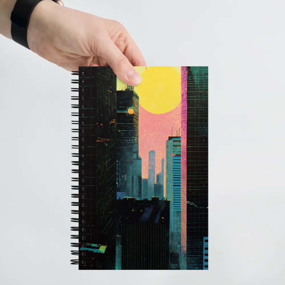 Nostalgic Urban Dreamscape | Spiral Notebook