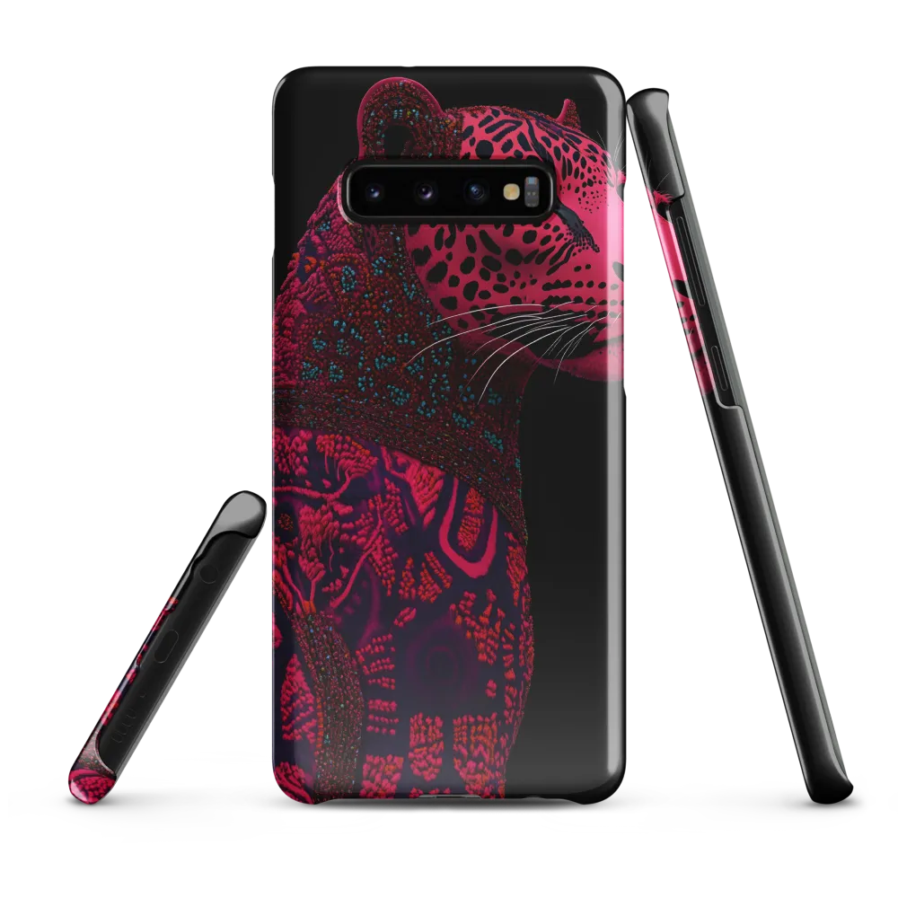 Surreal Majesty: The Pink Leopard | Phone Case |  S10 Plus | Snap Case | Glossy