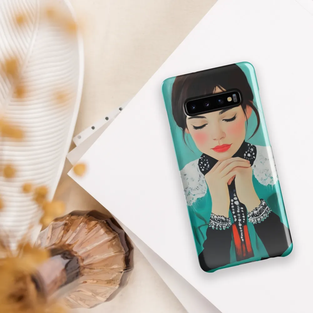 Serenity in Turquoise | Phone Case |  S10 Plus | Snap Case | Glossy