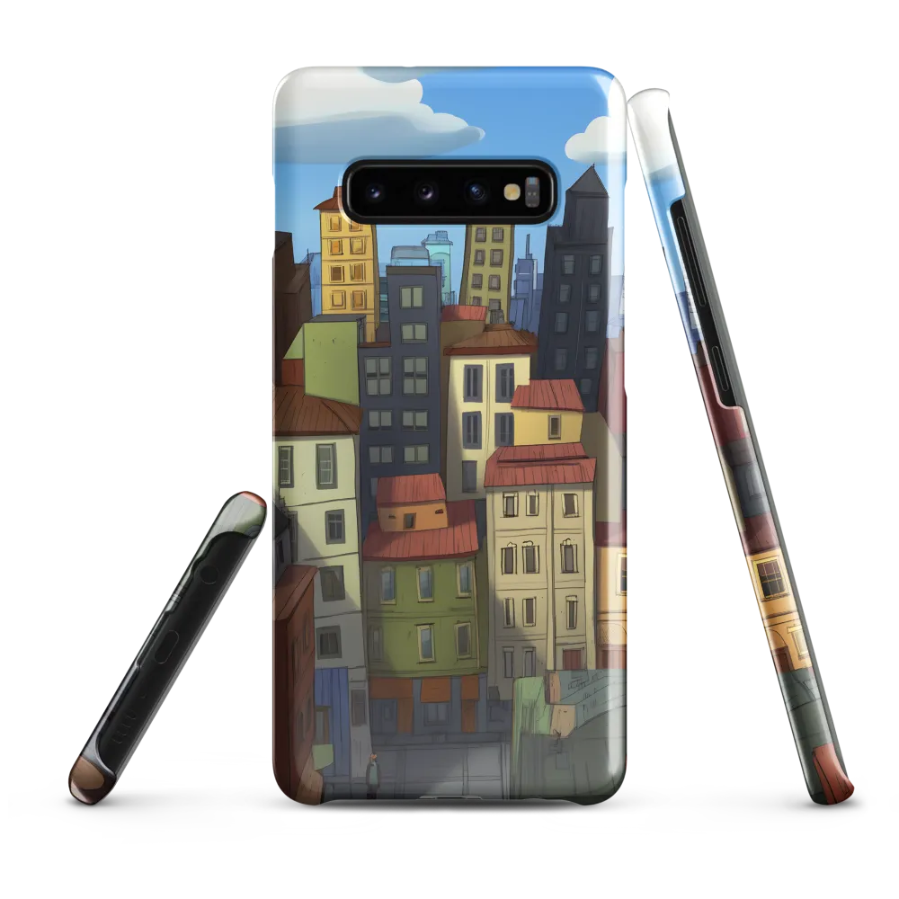 Urban Symphony: A Colorful Cityscape | Phone Case |  S10 Plus | Snap Case | Glossy