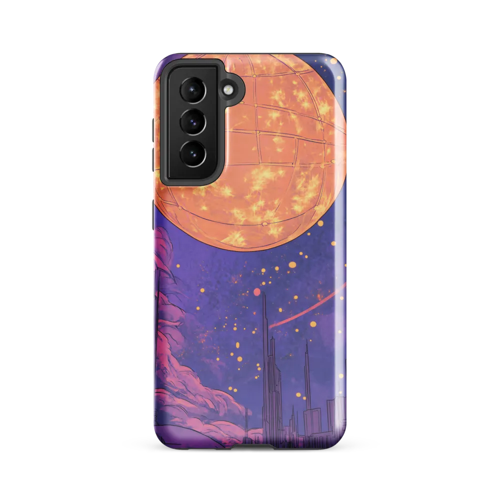 Celestial Cityscape: A Dance of Colors