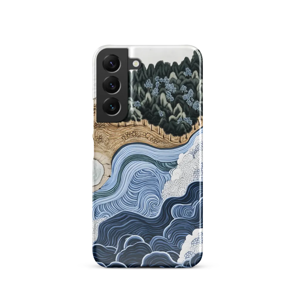 Oceanic Harmony: A Tranquil Landscape | Phone Case |  S22 | Snap Case | Glossy