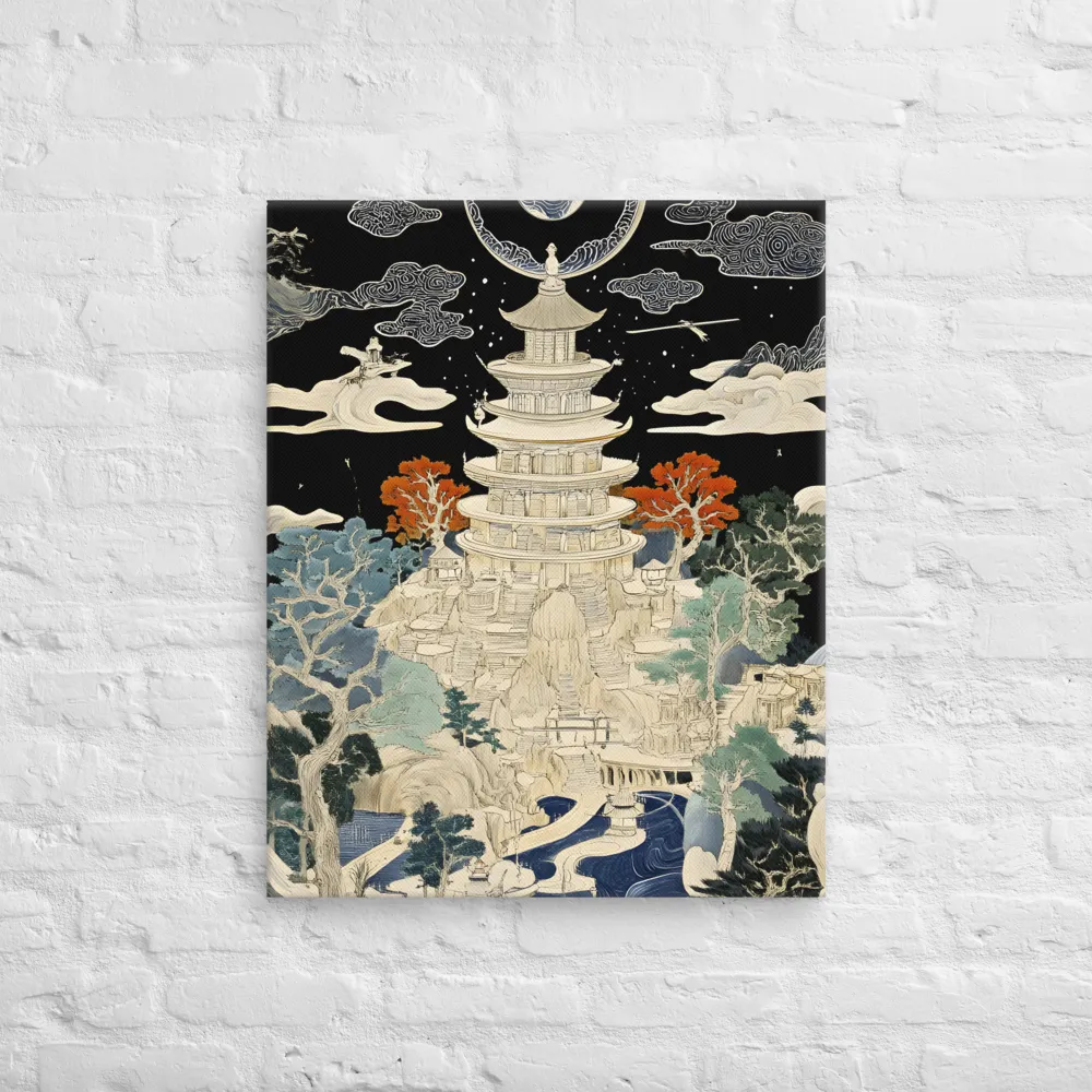 Whispers of the Pagoda | Canvas | 24″×30″
