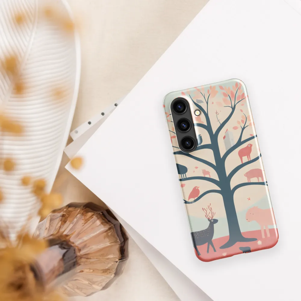 Whimsical Tree with Playful Creatures