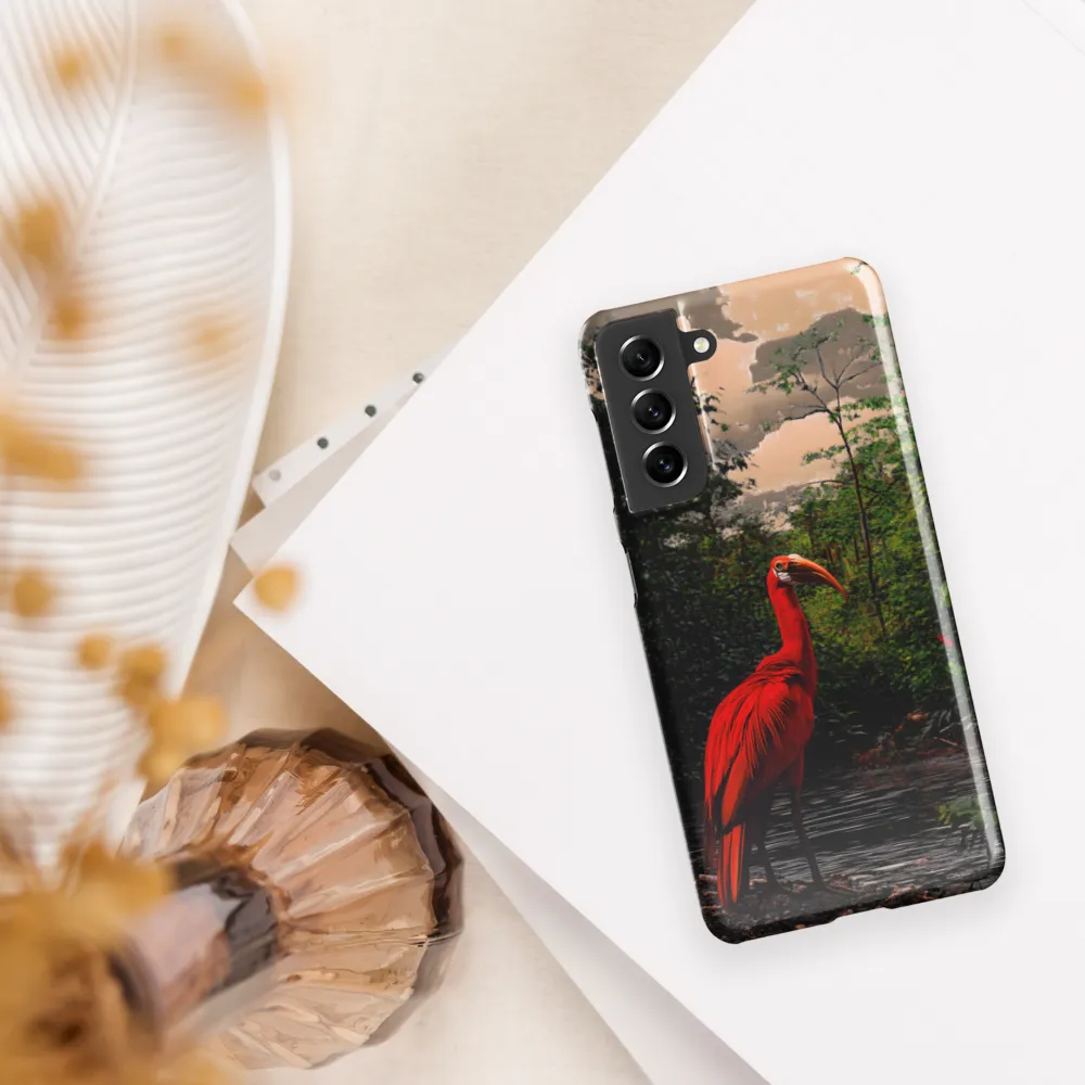 Enigmatic Elegance: The Scarlet Observer