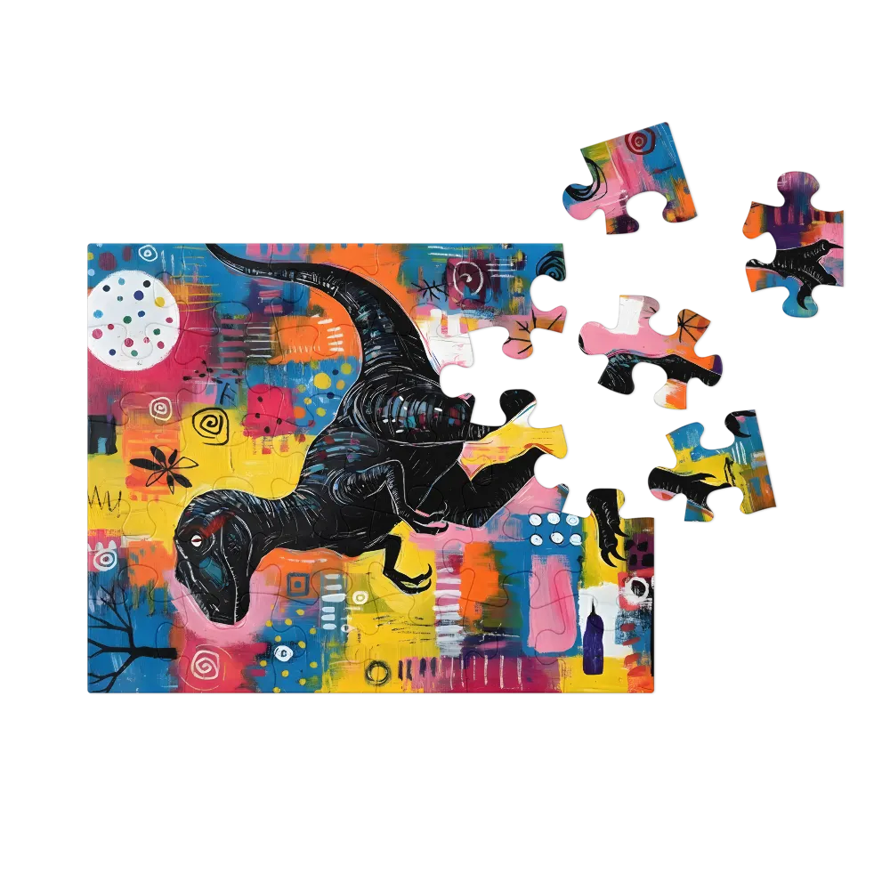 Chromatic Raptor 
 Jigsaw Puzzle in Tin Box